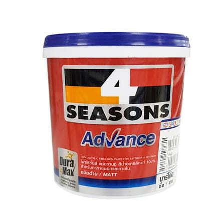 สีน้ำทาภายนอก TOA 4 SEASONS ADVANCE BASE D ด้าน 1 แกลลอน