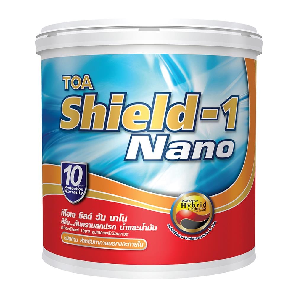 สีน้ำทาภายนอก TOA SHIELD-1 NANO BASE C ด้าน 1 แกลลอน