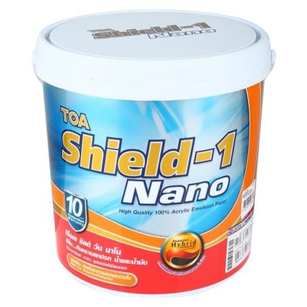 สีน้ำทาภายนอก ชนิดด้าน TOA SHIELD-1 NANO BASE D 1 แกลลอน_0