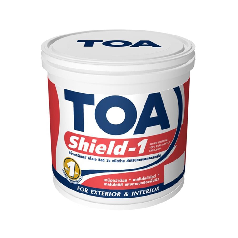 สีน้ำทาภายนอก TOA SHIELD-1 NANO BASE B ด้าน 1 แกลลอน