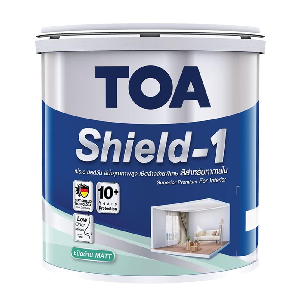 สีน้ำทาภายใน TOA SHIELD-1 BASE A ด้าน 1 แกลลอน