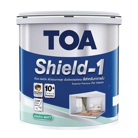 สีน้ำทาภายใน TOA SHIELD-1 BASE A ด้าน 1 แกลลอน_0
