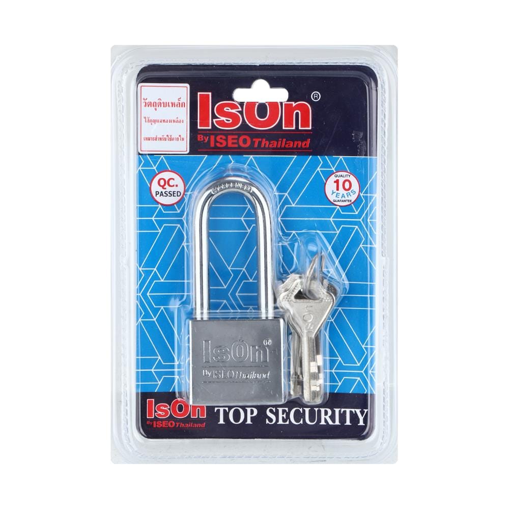 กุญแจลูกปืน ISON 877-CP40L 40 มม. สีสเตนเลส