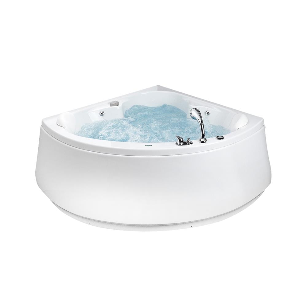 อ่างอาบน้ำวนอัดอากาศเข้ามุม แบบลอยตัว CRISTINA CT-9931 FWA 120 ซม. สีขาว