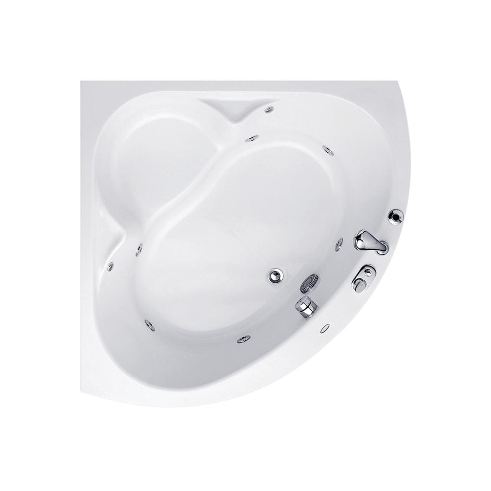 อ่างอาบน้ำวนอัดอากาศเข้ามุม แบบลอยตัว CRISTINA CT-9931 FWA 120 ซม. สีขาว