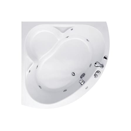 อ่างอาบน้ำวนอัดอากาศเข้ามุม แบบลอยตัว CRISTINA CT-9931 FWA 120 ซม. สีขาว_1