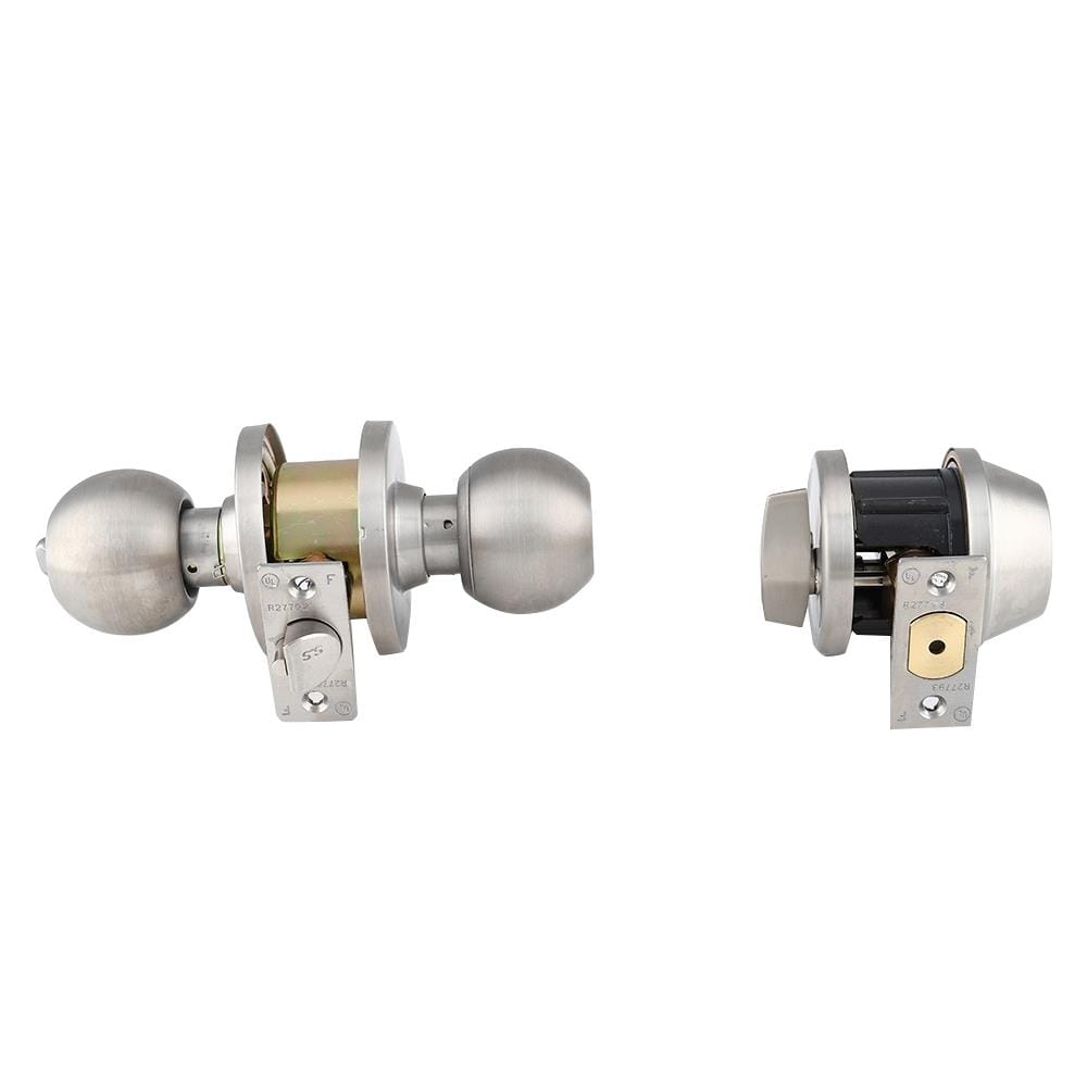 ชุดลูกบิดประตู หัวกลม (พร้อม DEADBOLT) MUL-T-LOCK DTSS-8309 สีสเตนเลส