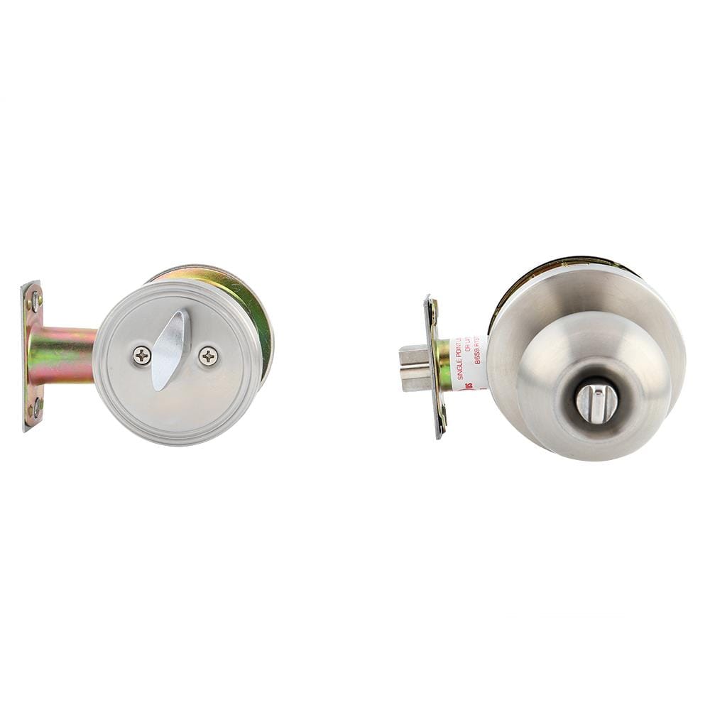 ชุดลูกบิดประตู หัวกลม (พร้อม DEADBOLT) MUL-T-LOCK DTSS-8309(S) สีสเตนเลส