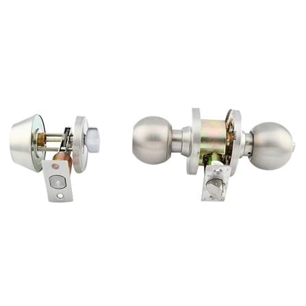 ชุดลูกบิดประตู หัวกลม (พร้อม DEADBOLT) MUL-T-LOCK DTSS-8309(S) สีสเตนเลส_1