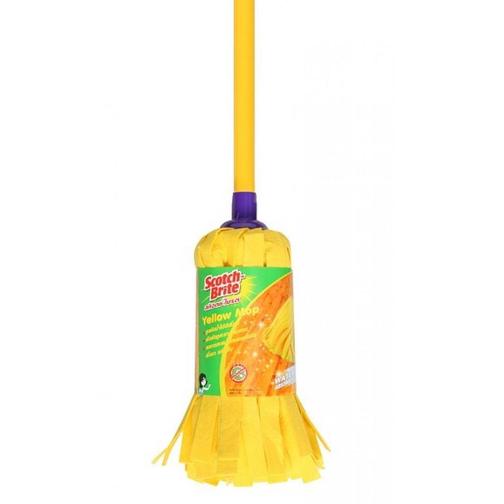 ไม้ม็อบไมโครไฟเบอร์หัวจุก SCOTCH-BRITE 8 นิ้ว สีเหลือง