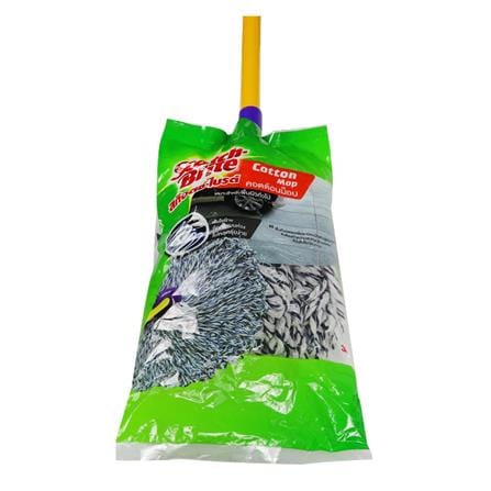 ไม้ม็อบคอตตอนหัวจุก SCOTCH-BRITE 4 นิ้ว สีเหลือง_3