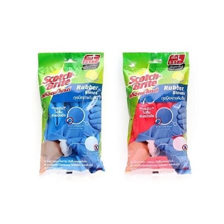 ถุงมือยางกันลื่น ขนาดใหญ่ SCOTH-BRITE SIZE L คละสี_1