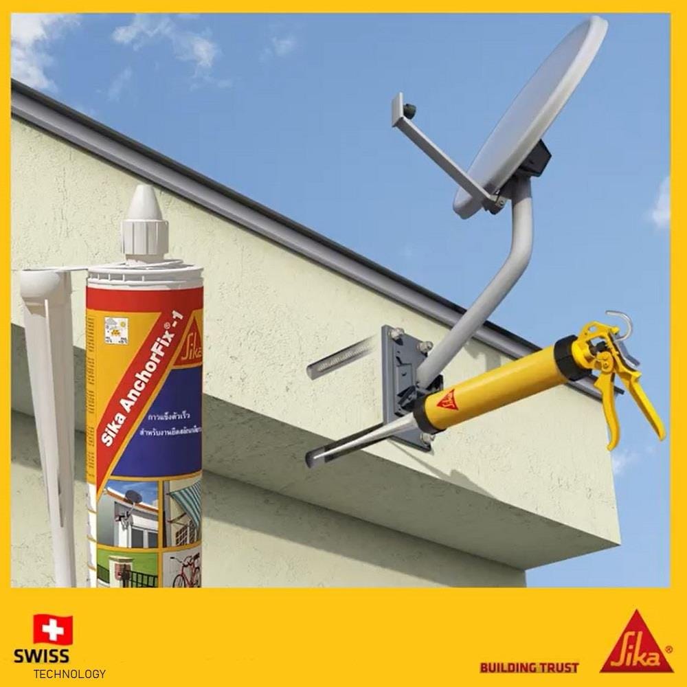 กาวอีพ็อกซี่เสียบเหล็ก SIKA ANCHORFIX-1 300 มล. สีเทา