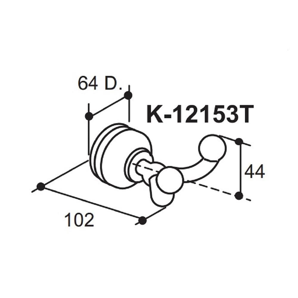 ขอแขวนผ้า KOHLER K-12153 สีโครม