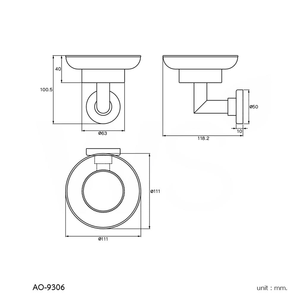 ที่ใส่สบู่ WS AO-9306 สเตนเลส