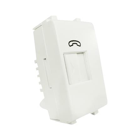 เต้ารับโทรศัพท์ SCHNEIDER 6P/4C 3031RJ64M-T สีขาว_1