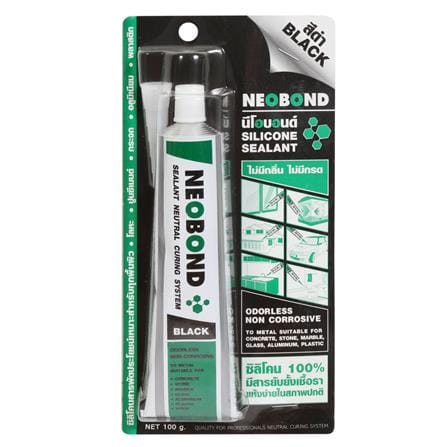 ซิลิโคนไร้กรด NEOBOND 100 ก. สีดำ