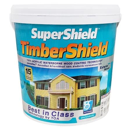 สีน้ำทาไม้ TOA SUPERSHIELD TIMBERSHIELD T001 สีขาว เนียน 1 แกลลอน