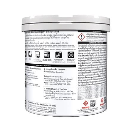 สีทาหลังคา ชนิดกึ่งเงา TOA ROOF PAINT R312 สีเขียวมรกต 1 แกลลอน_3