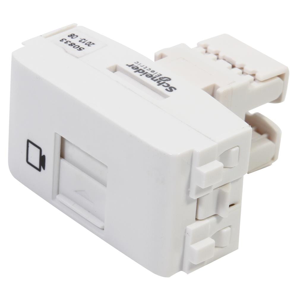 เต้ารับคอมพิวเตอร์ SCHNEIDER CAT5E CONCEPT 3031RJ88SMA5 สีขาว