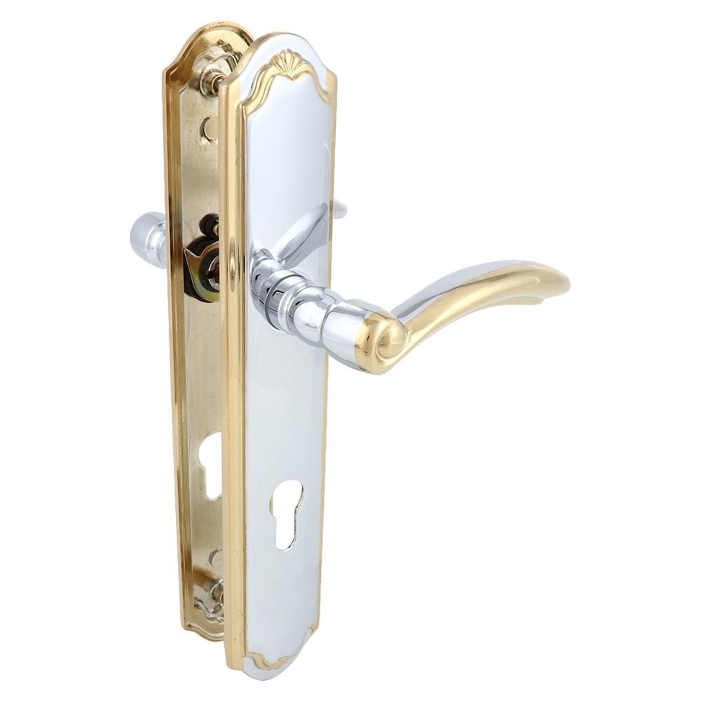 ชุดมือจับก้านโยกหลอก (DUMMY MORTISE)  MUL-T-LOCK 2358 สีทองเงา
