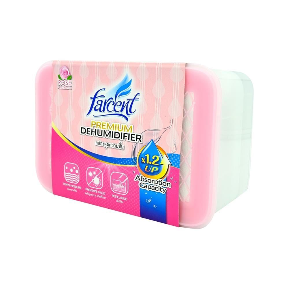 กล่องดูดความชื้น FARCENT D-600 ROSE 660 มล.