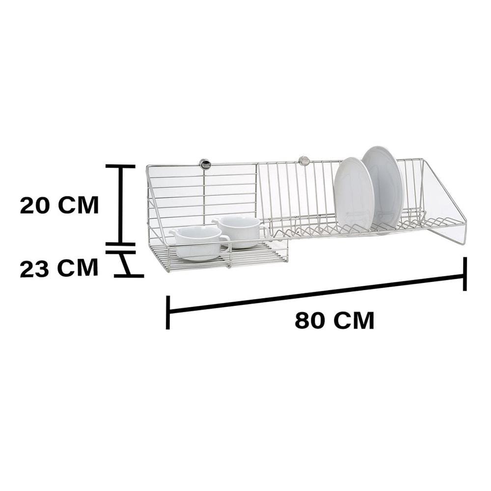 ชั้นคว่ำจานติดผนัง80cm HC/KECH HWS004