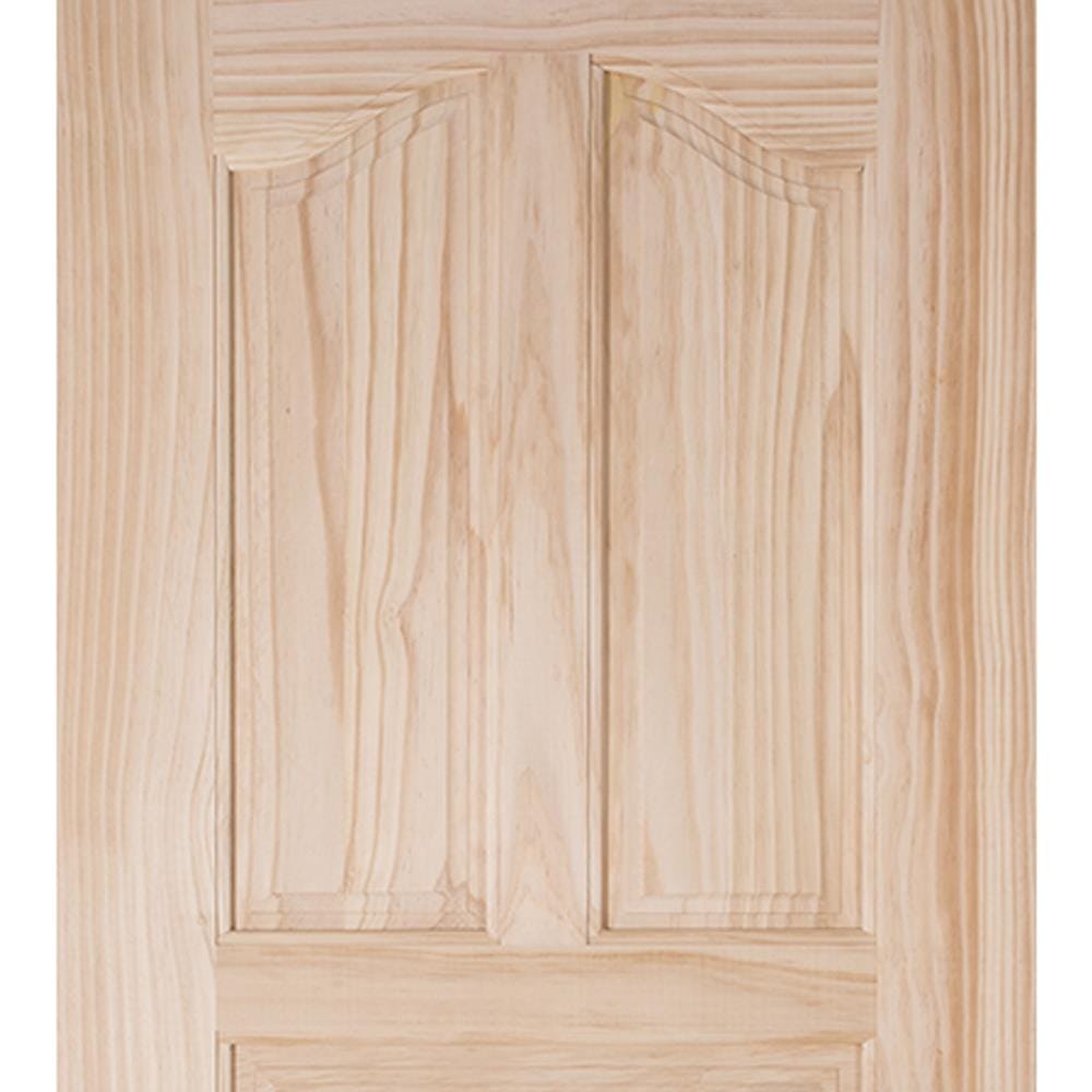 ประตูไม้สนนิวซีแลนด์ ไม่เจาะลูกบิด MODERN DOORS L.118-5 80x200 ซม. สีธรรมชาติ