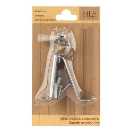 ขารับราง 1 ชั้น เหล็ก HOME LIVING STYLE 19 มม. สีเงิน_3