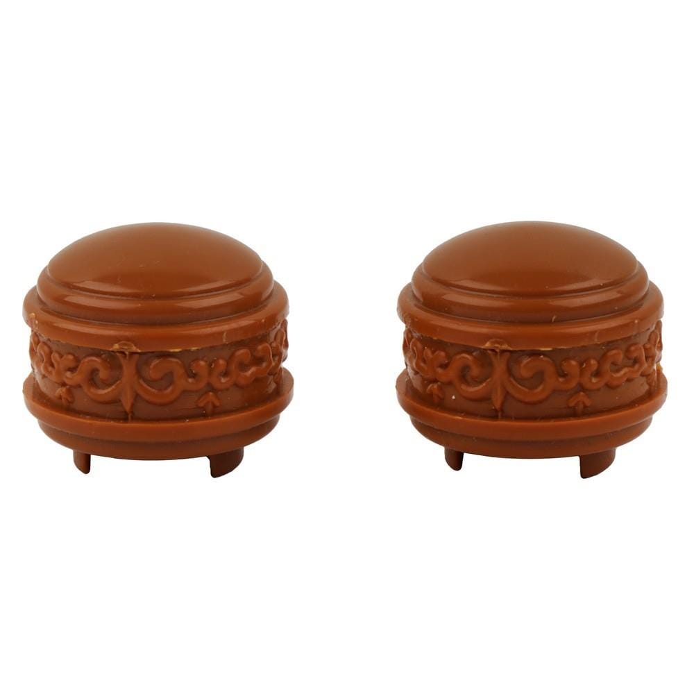 หัว-ท้ายรางผ้าม่าน เล็ก HOME LIVING STYLE 25 มม. สีน้ำตาล