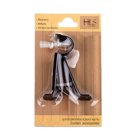 ขารับราง 1 ชั้น เหล็ก HOME LIVING STYLE 25 มม. สีน้ำตาลเข้ม_2