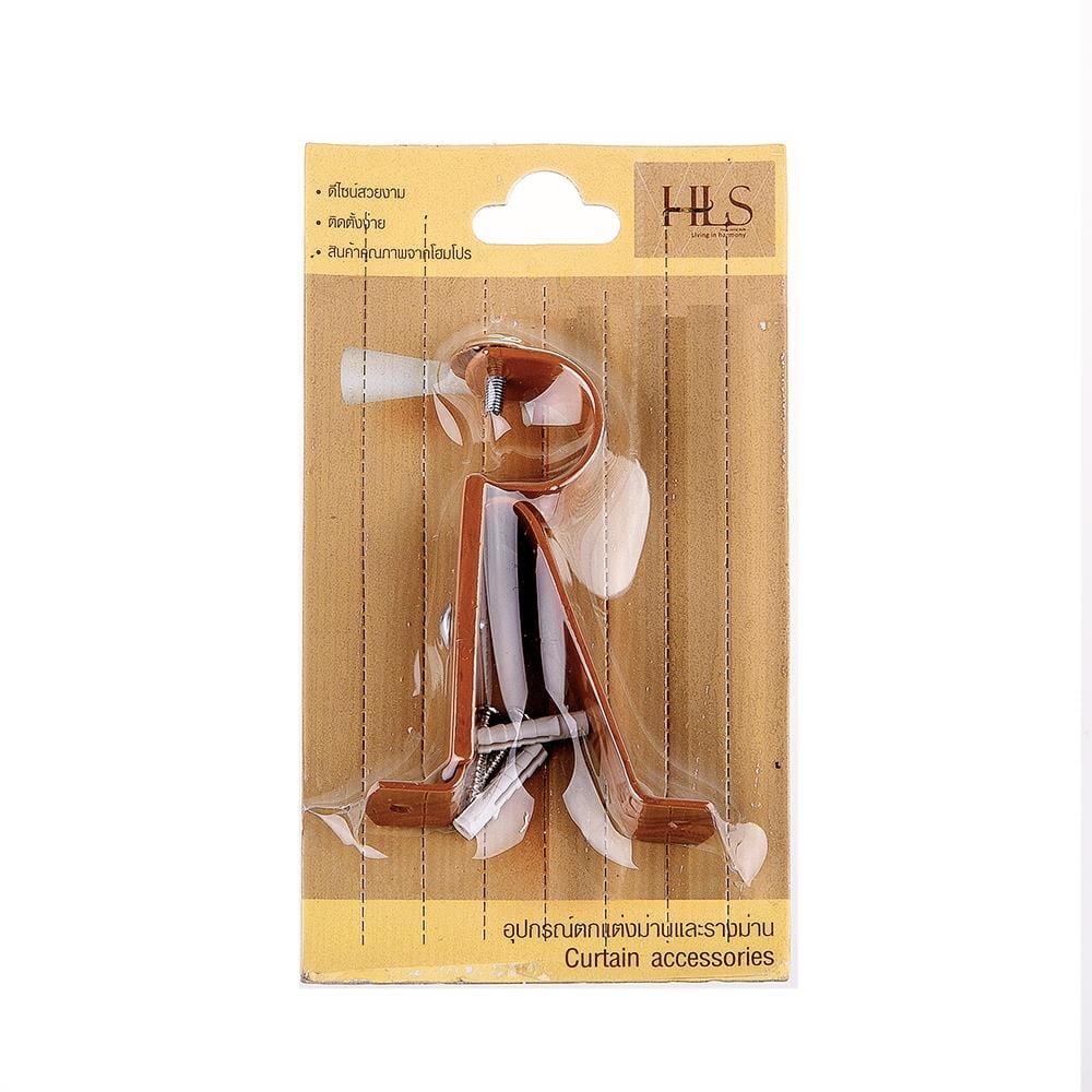 ขารับราง 1 ชั้น เหล็ก HOME LIVING STYLE 25 มม. สีน้ำตาล