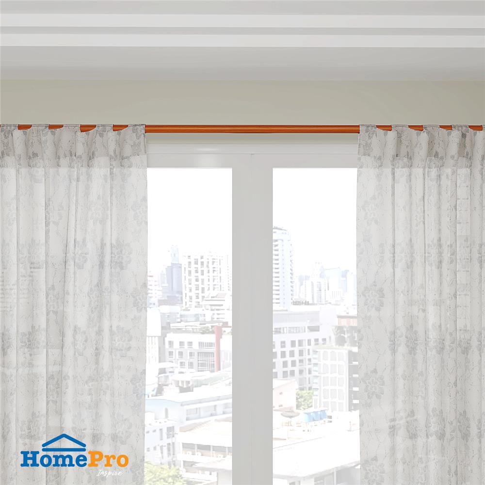 รางผ้าม่าน D.I.Y. HOME LIVING STYLE อะลูมิเนียม 2.5 ม. สีน้ำตาล