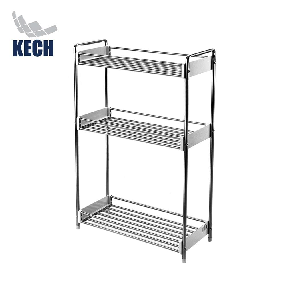 ชั้นวางสเตนเลส 3 ชั้นกว้าง KECH HBS-03W