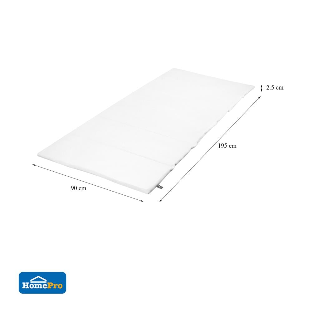 ที่นอนปิกนิก 6 พับ HOME LIVING STYLE NATURAL 90X195 ซม. สีขาว