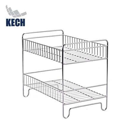 ชั้นวางจานสเตนเลส 2 ชั้นเล็ก KECH HWS033_0