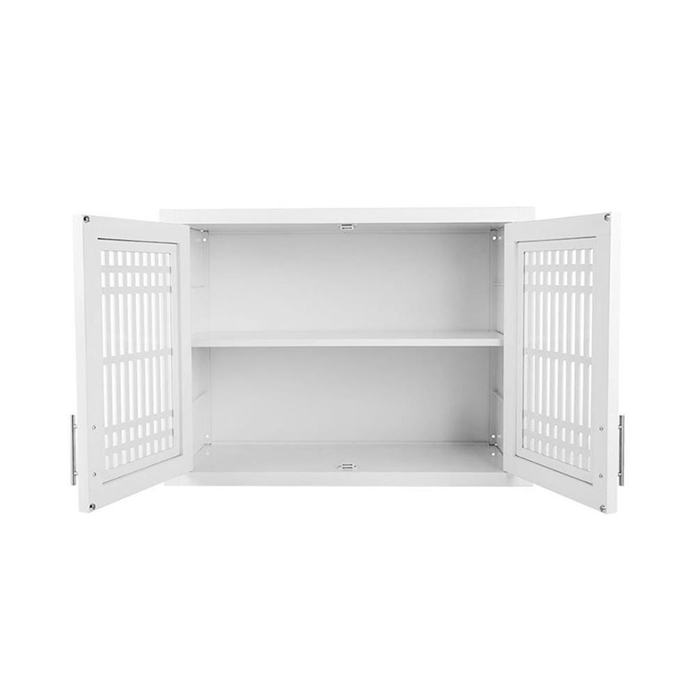 ตู้คู่ CABIN GROOVE 88x68 ซม. สีขาว