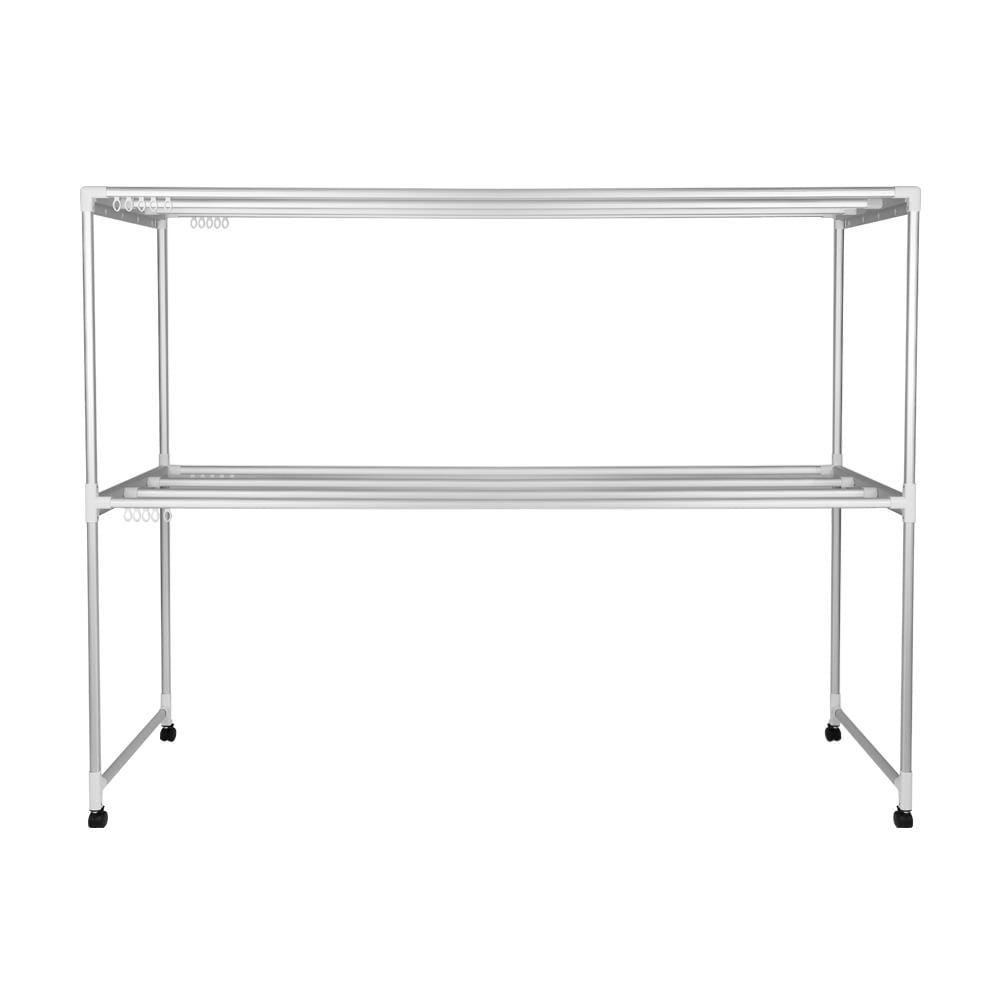 8-BAR ALUMINUM CLOTHES RACK WITH CASTERS PLIM 2M