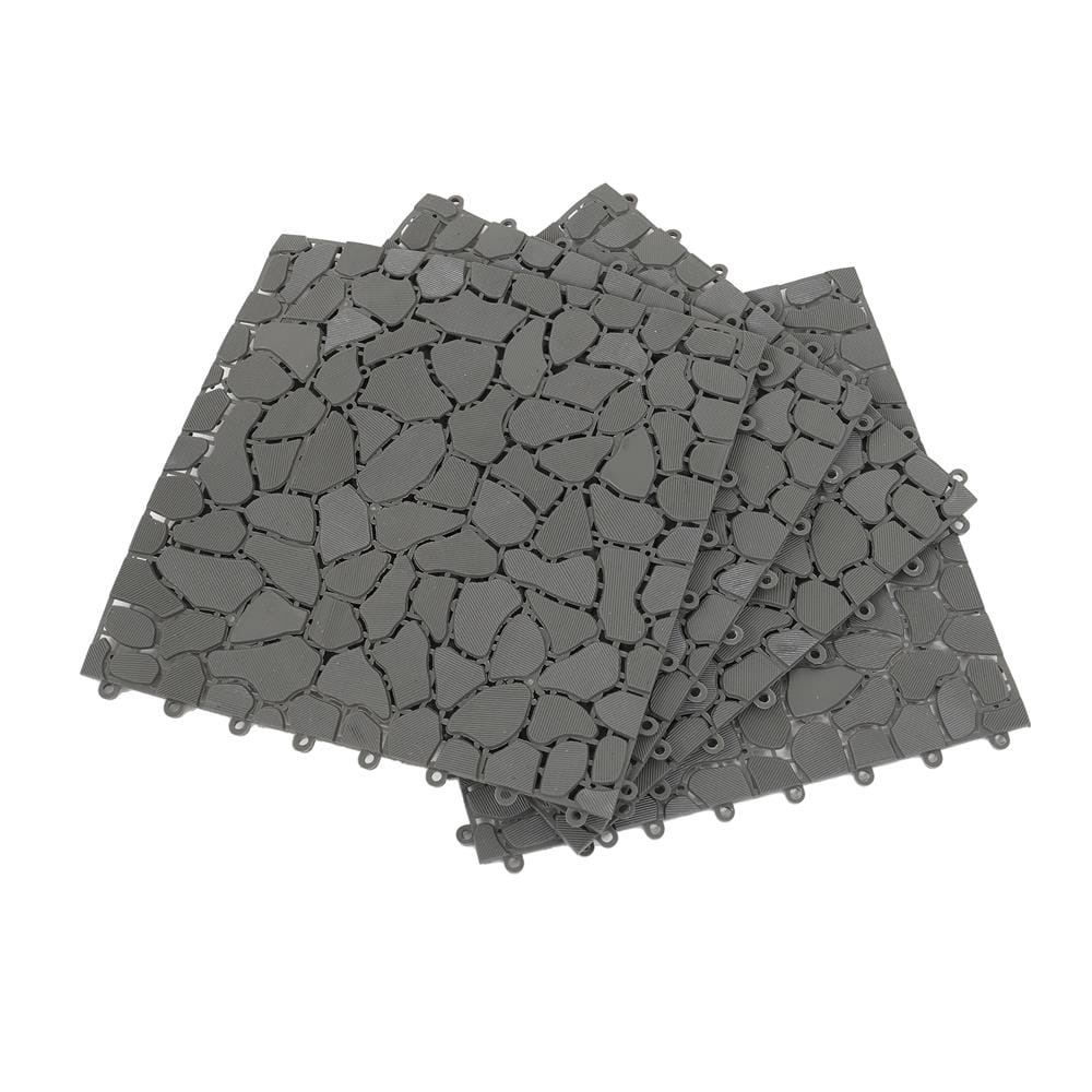 แผ่นกันลื่น HOME LIVING STYLE STONE 30X30 ซม. สีเทา