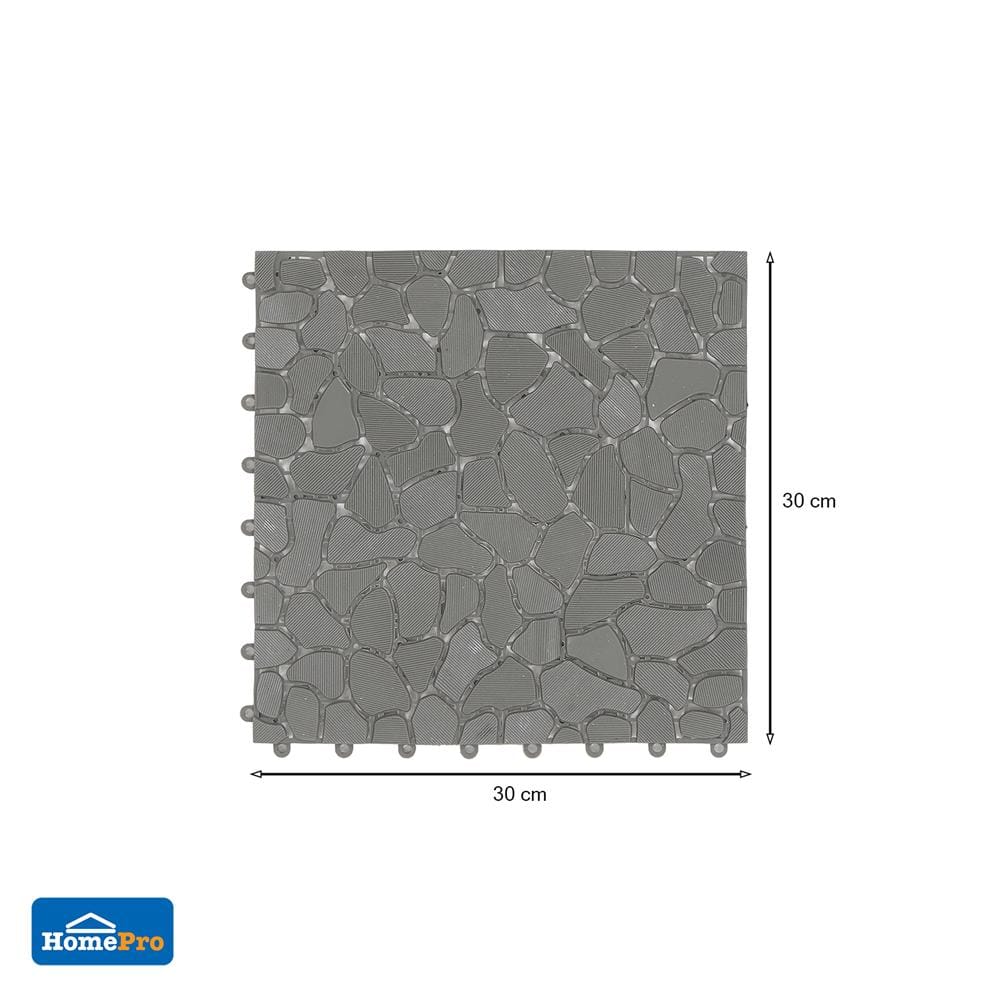 แผ่นกันลื่น HOME LIVING STYLE STONE 30X30 ซม. สีเทา