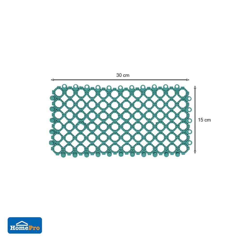แผ่นกันลื่น HOME LIVING STYLE ROUNDY 15X30 ซม. สีเขียว