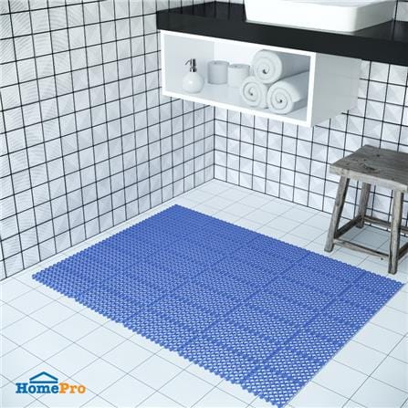 แผ่นกันลื่น HOME LIVING STYLE ROUNDY 15X30 ซม. สีน้ำเงิน_4