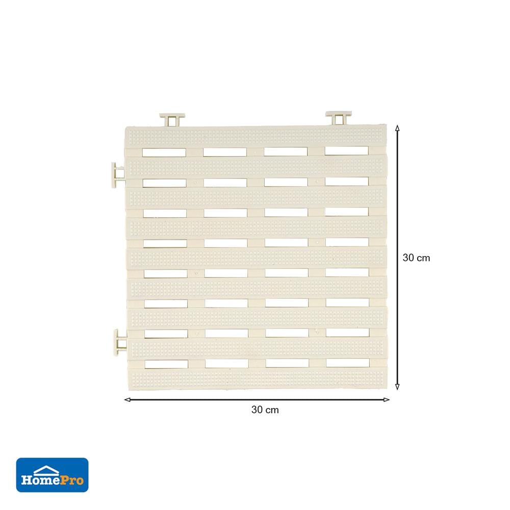 แผ่นกันลื่น HOME LIVING STYLE PARALLEL 30X30 ซม. สีครีม