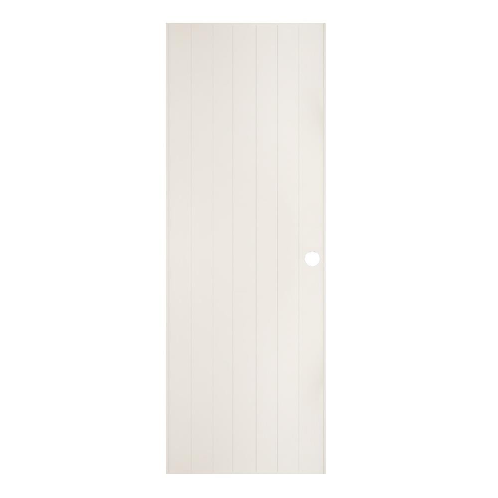 ประตู PVC บานประกอบ AZLE 1 70X180 ซม. สีครีม
