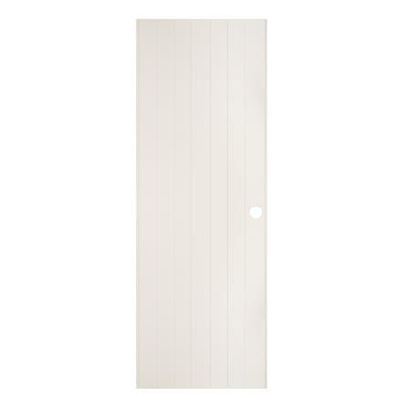 ประตู PVC บานประกอบ AZLE 1 70X180 ซม. สีครีม_0