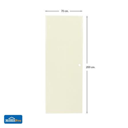 ประตู PVC บานประกอบ AZLE 1 70X200 ซม. สีครีม_5