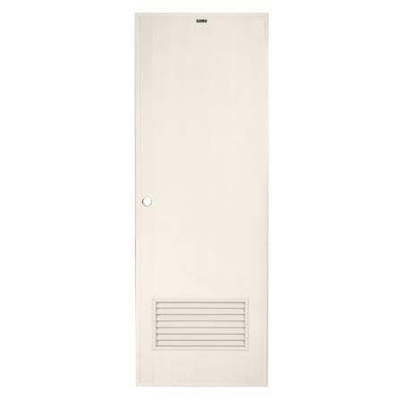 ประตู PVC บานประกอบ AZLE-2 เกล็ดล่าง 70X200 ซม. สีครีม