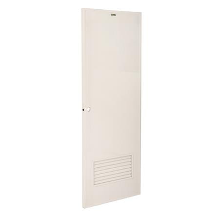 ประตู PVC บานประกอบ AZLE-2 เกล็ดล่าง 70X200 ซม. สีครีม_1