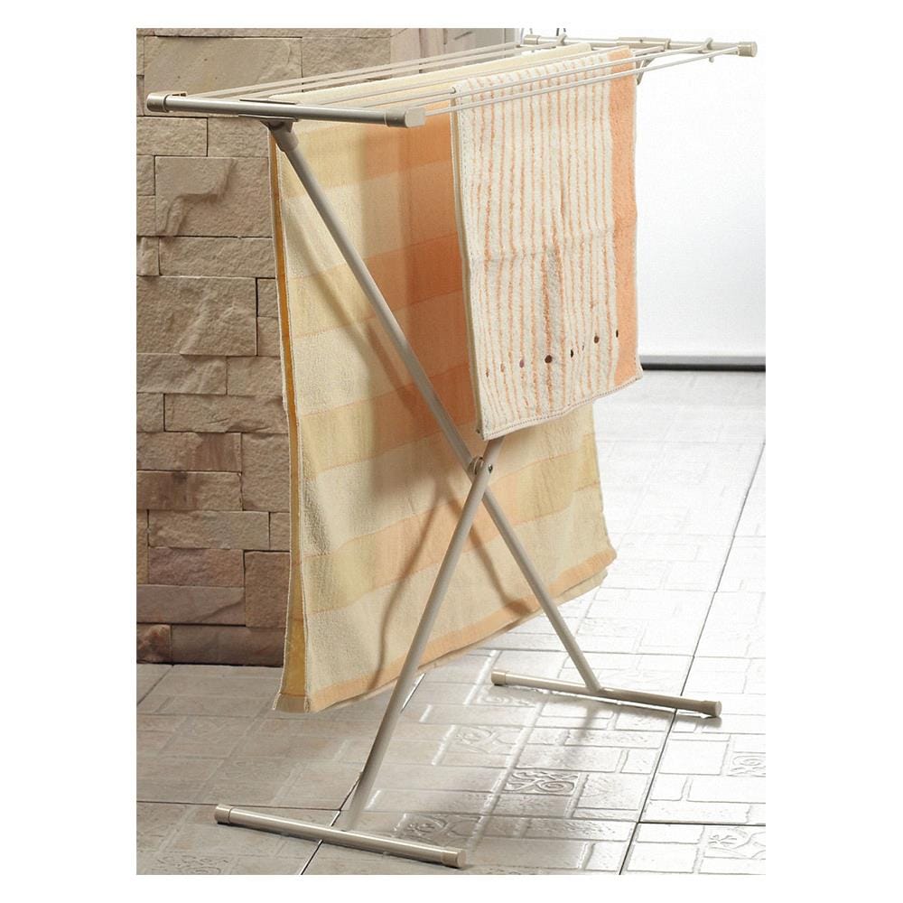ราวพาดผ้า 7 เส้น PLIM 82x32x82cm สีครีม PLIM