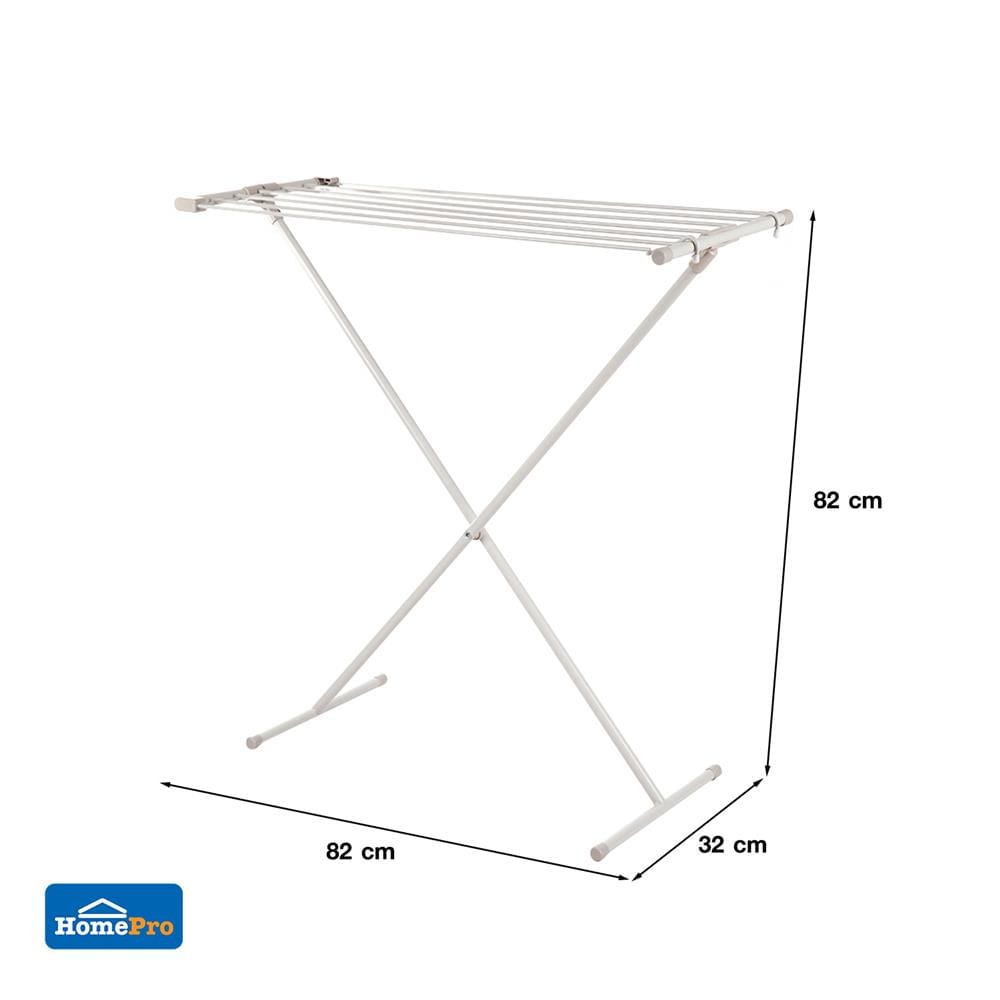 ราวพาดผ้า 7 เส้น PLIM 82x32x82cm สีครีม PLIM